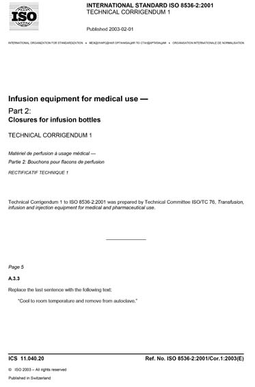 Standards PDF Cover Page