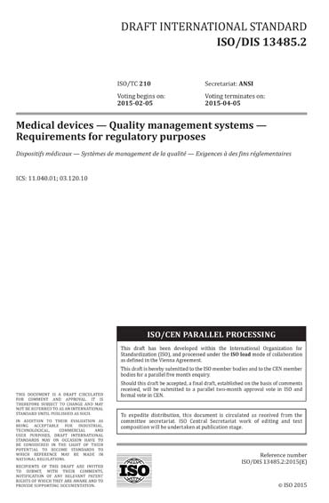 Standards PDF Cover Page