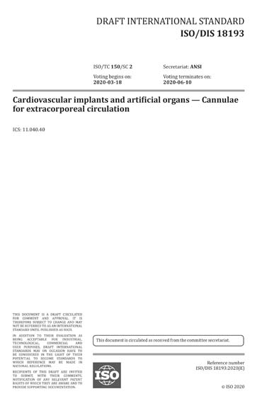 Standards PDF Cover Page