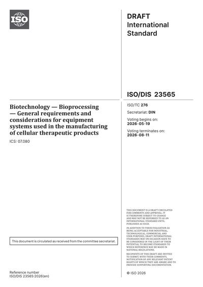 Standards PDF Cover Page