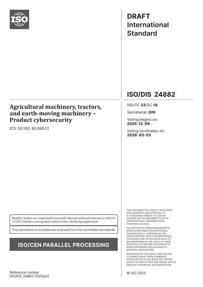 Standards PDF Cover Page