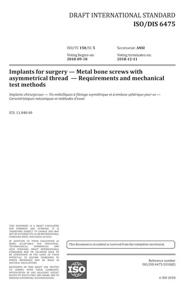 Standards PDF Cover Page