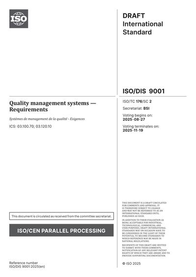 Standards PDF Cover Page