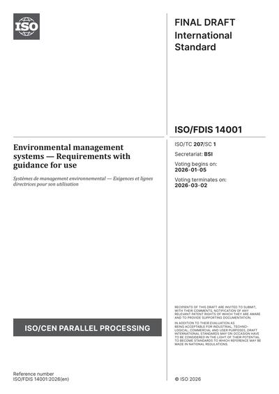 Standards PDF Cover Page