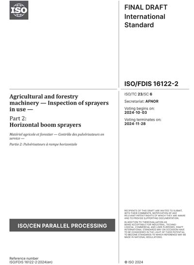ISO/FDIS 16122-2:2024 - Agricultural and forestry machinery ...