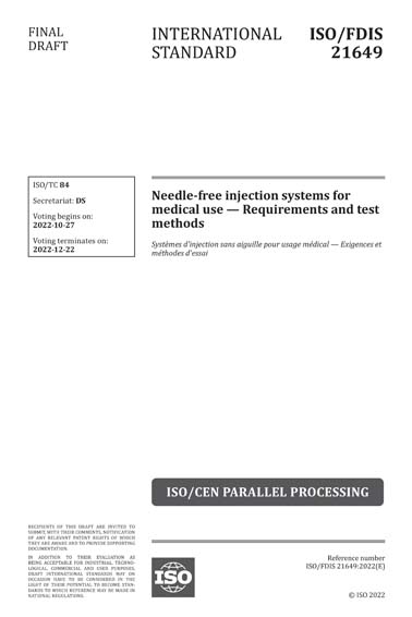 Standards PDF Cover Page