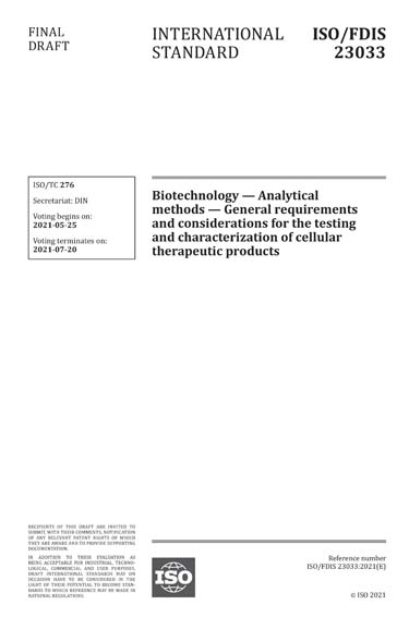 Standards PDF Cover Page
