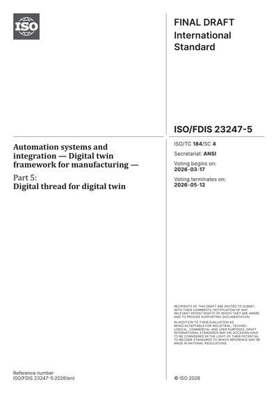 Standards PDF Cover Page