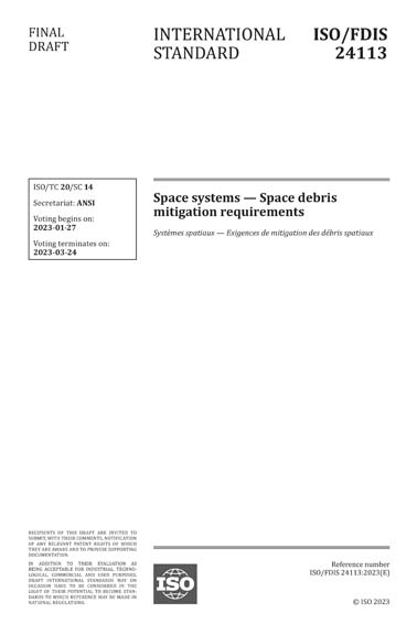 Standards PDF Cover Page