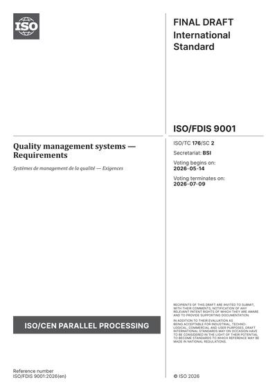 Standards PDF Cover Page