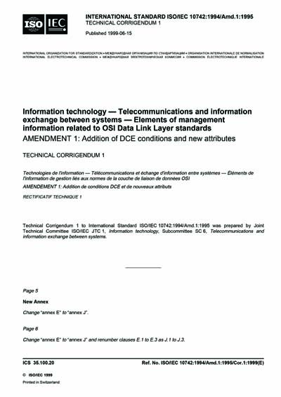 Standards PDF Cover Page