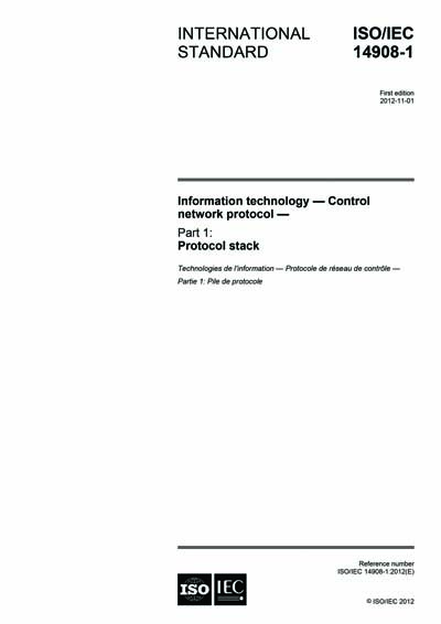 ISO/IEC 14908-1:2012 - Information technology - Control network ...