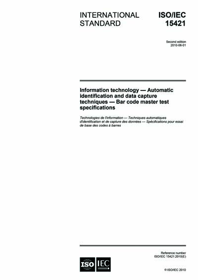Standards PDF Cover Page