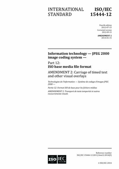 Standards PDF Cover Page