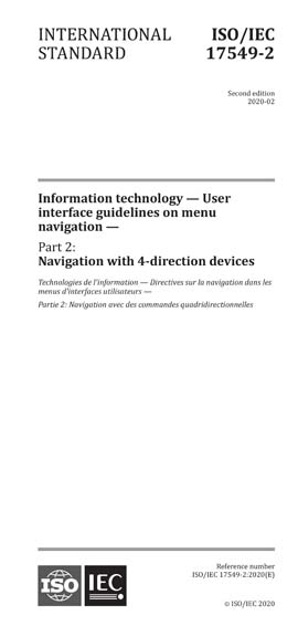 Standards PDF Cover Page