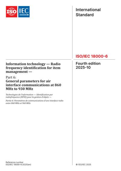 Standards PDF Cover Page