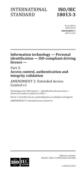 Standards PDF Cover Page