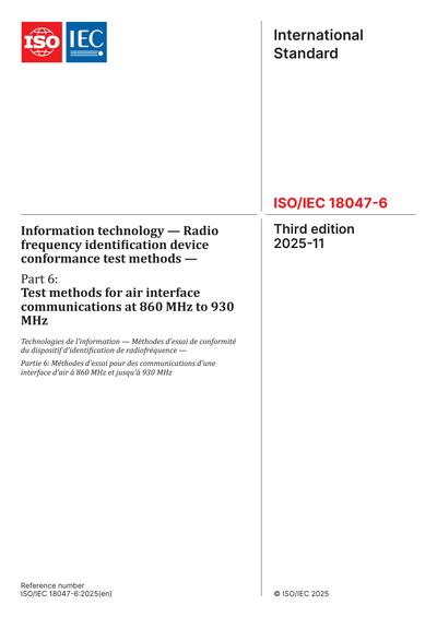 Standards PDF Cover Page