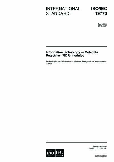 Standards PDF Cover Page
