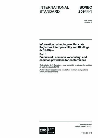 Standards PDF Cover Page