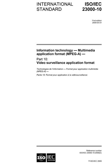 Standards PDF Cover Page