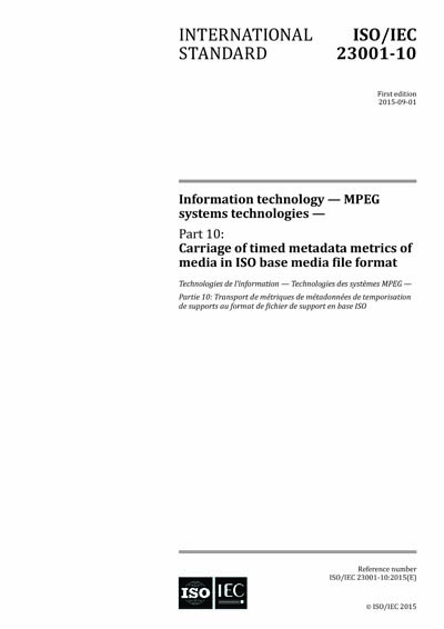 Standards PDF Cover Page