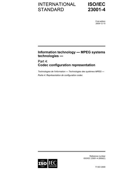 Standards PDF Cover Page