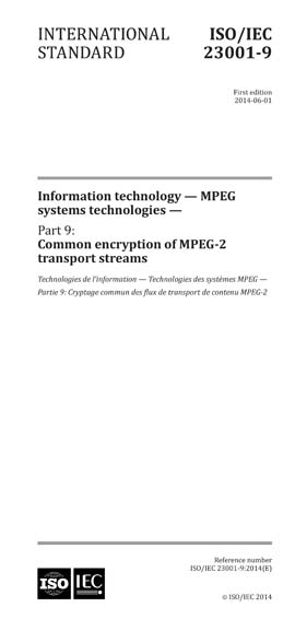 Standards PDF Cover Page
