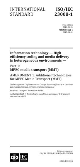 Standards PDF Cover Page