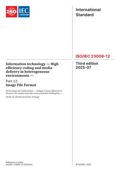 Standards PDF Cover Page