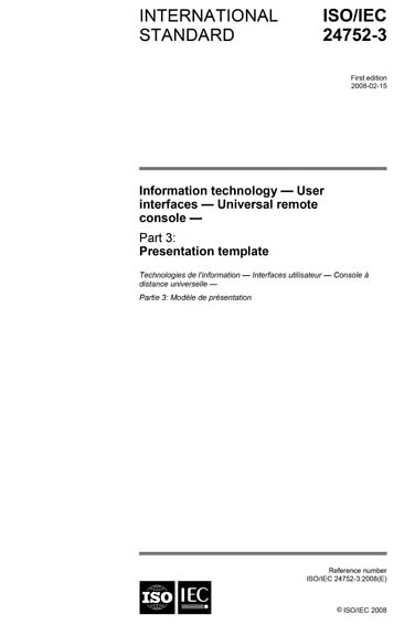 Standards PDF Cover Page