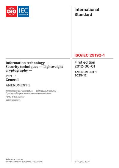 Standards PDF Cover Page