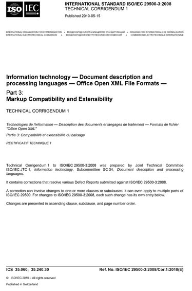 Standards PDF Cover Page