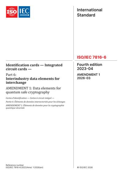 Standards PDF Cover Page