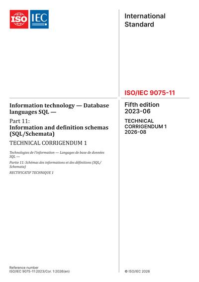 Standards PDF Cover Page