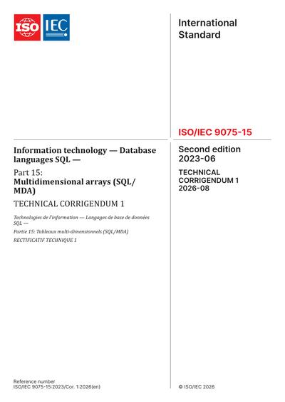Standards PDF Cover Page