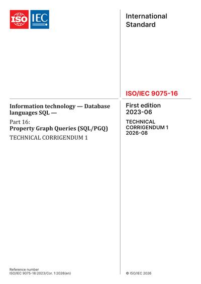 Standards PDF Cover Page