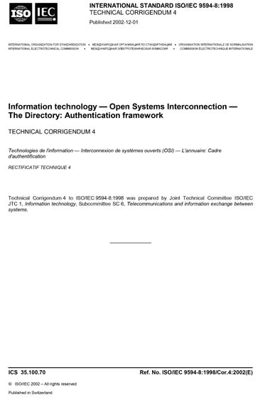 Standards PDF Cover Page
