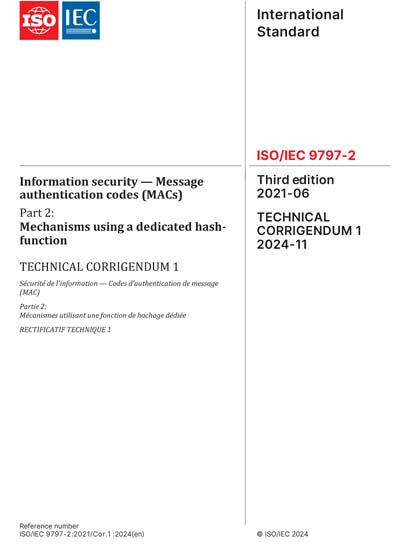 Standards PDF Cover Page