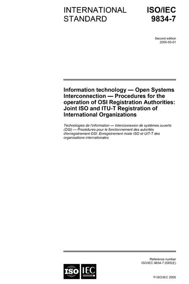 Standards PDF Cover Page