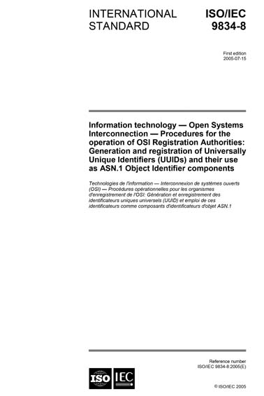 Standards PDF Cover Page