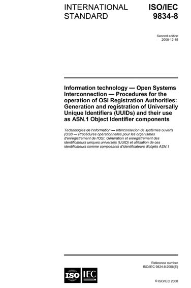 Standards PDF Cover Page