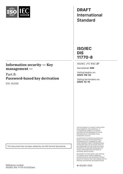 Standards PDF Cover Page
