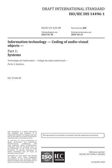 Standards PDF Cover Page