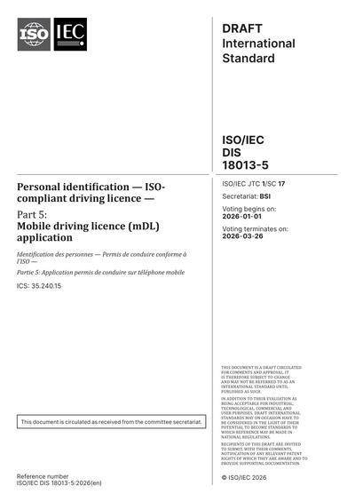 Standards PDF Cover Page