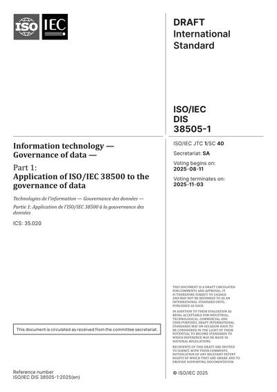 Standards PDF Cover Page