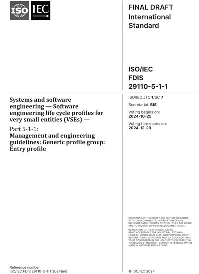 Standards PDF Cover Page