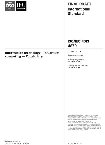 Standards PDF Cover Page