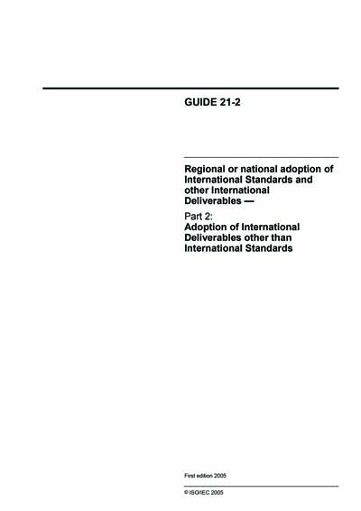 Standards PDF Cover Page