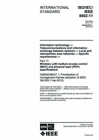 Standards PDF Cover Page